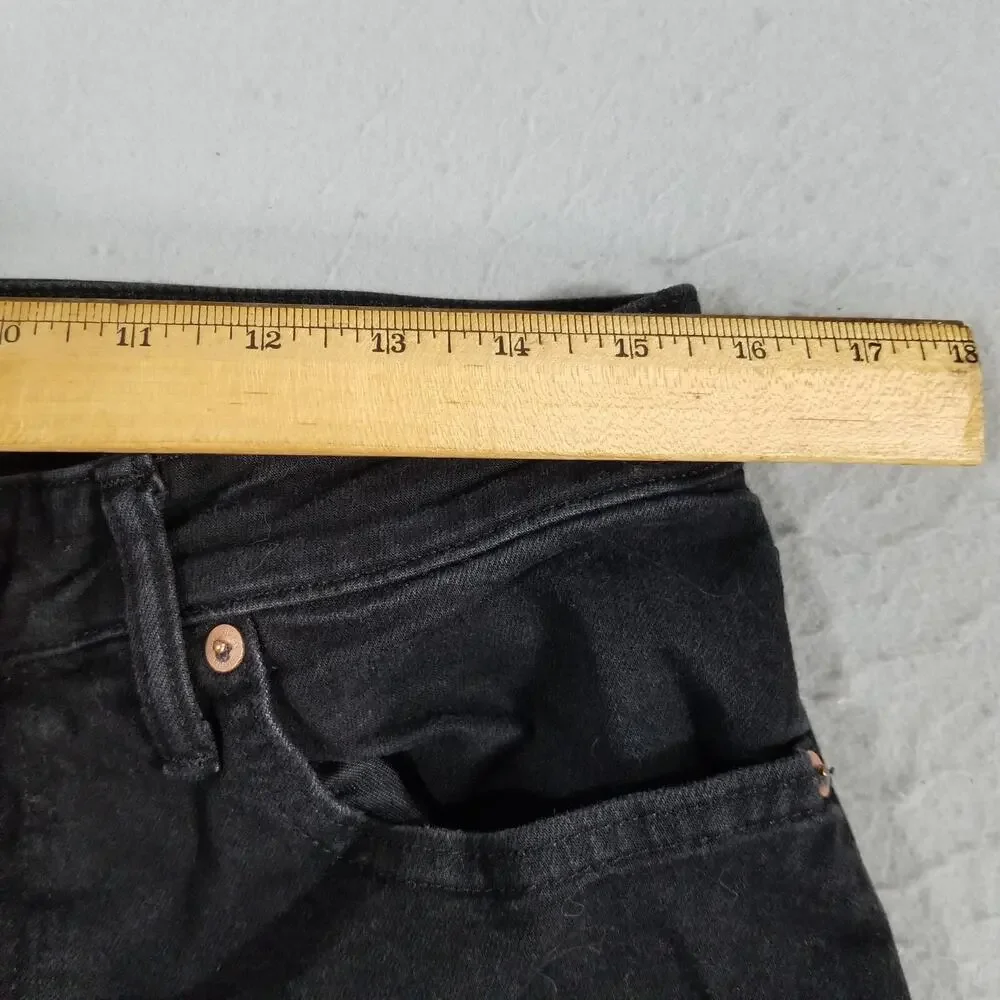 American Eagle jeans mens 31x30 straight fit Airflex+ black‎ stretch denim pants